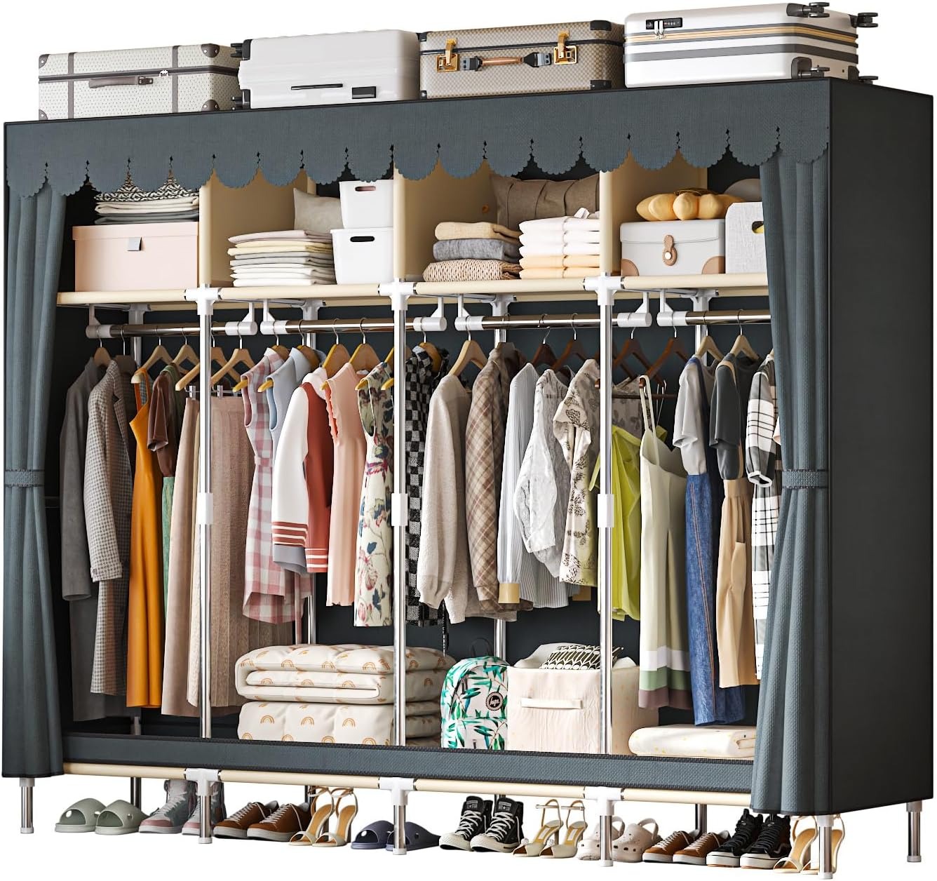 Wardrobe Closet Portable Fabric Cover - Armoire portable extra large de 79