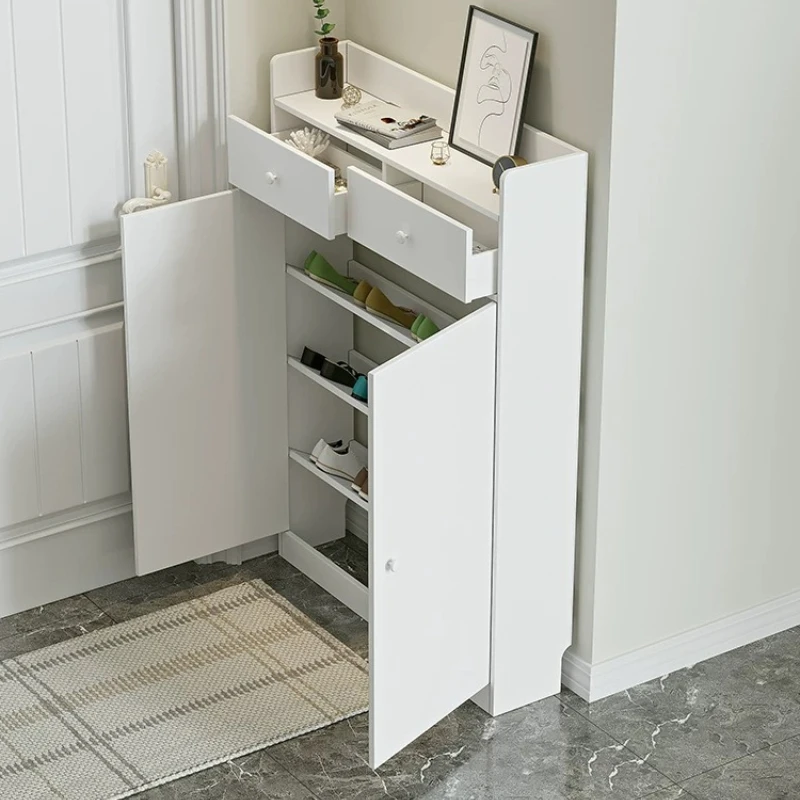 Shoe Rack Cabinet Narrow Entryway - &Slim, meuble à chaussures de 20