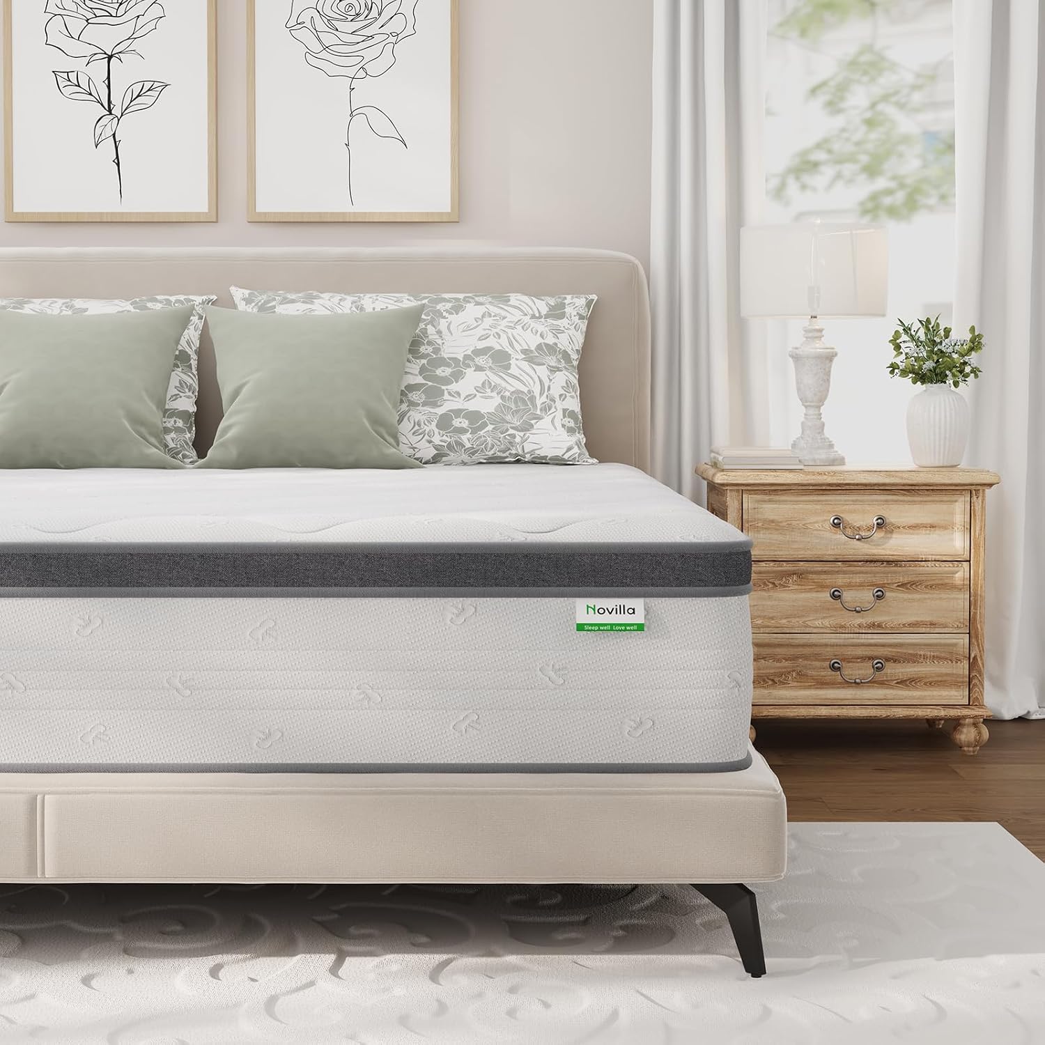 Memory Foam Mattress In A Box Queen - Matelas Queen 14 pouces, lit Queen
