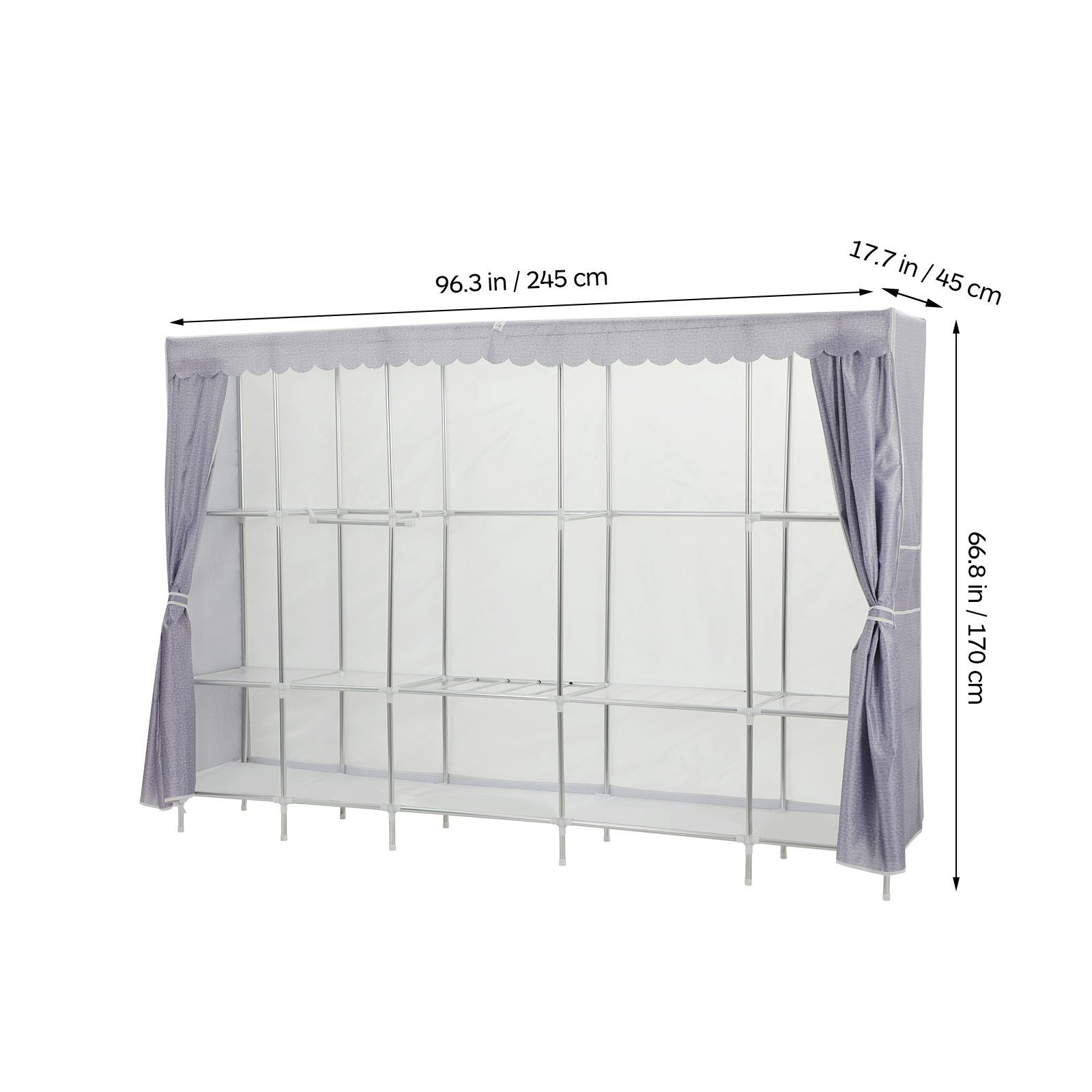 Portant à vêtements avec houss - Wardrobe Closet Portable Fabric Cover avis et prix
