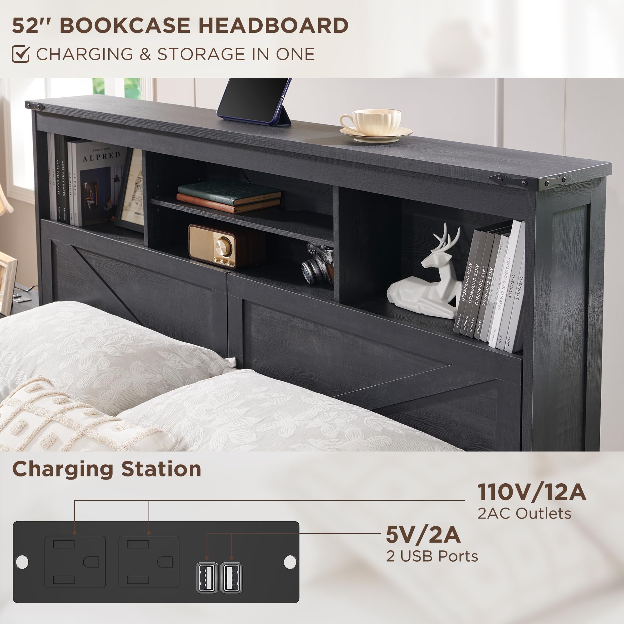 Cadre de lit king size de styl - King Size Bed Frame With Storage Drawers avis et prix
