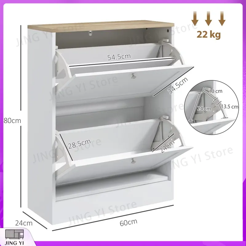 Meuble à chaussures étroit ave - Shoe Rack Cabinet Narrow Entryway avis et prix