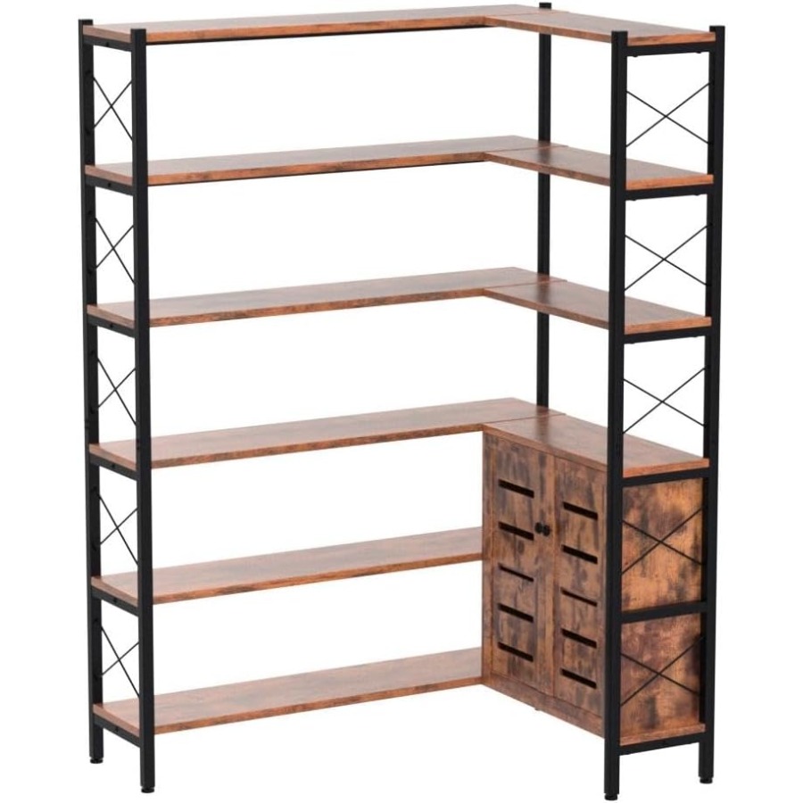 Bibliothèque d'angle à 6 étagè - Storage avis et prix