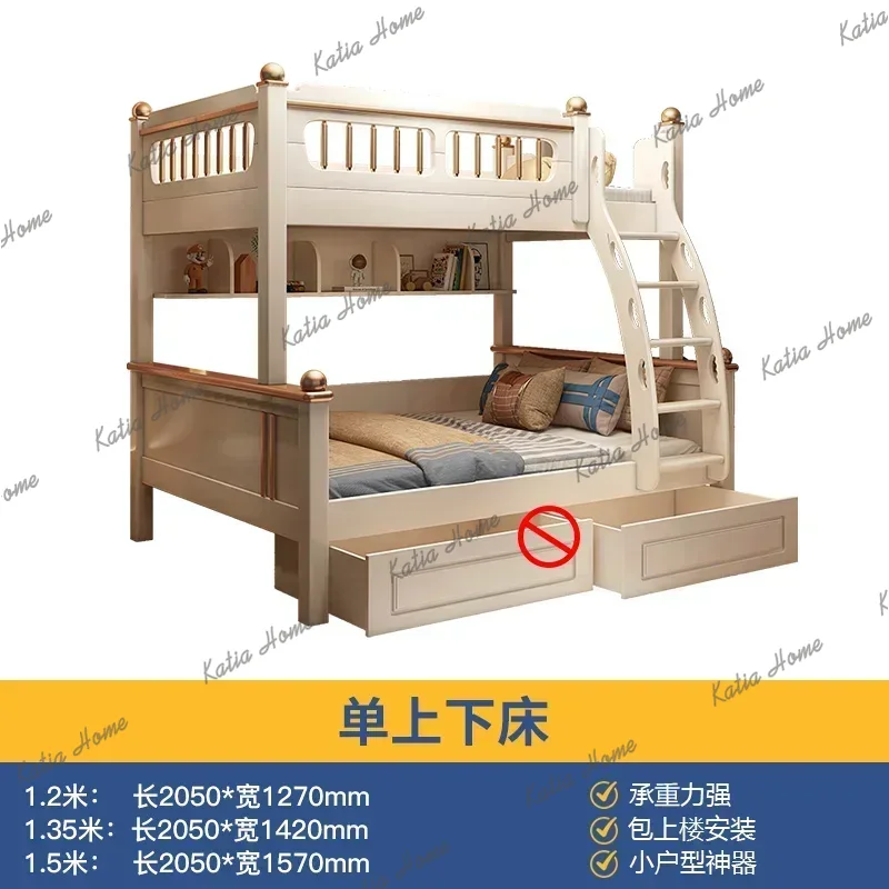 Lit superposé en bois avec mat - King Size Bed Frame With Storage Drawers avis et prix
