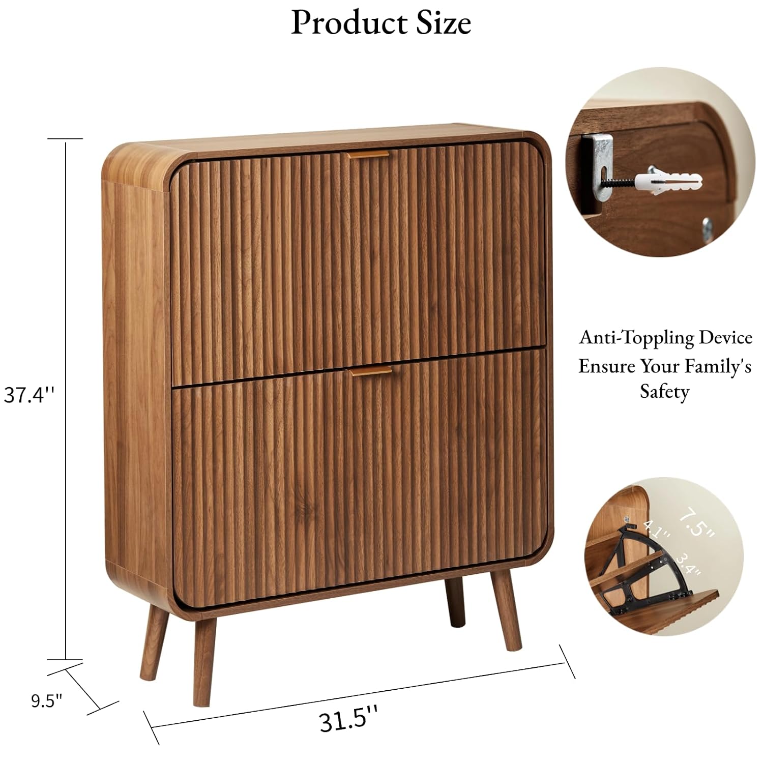 Armoire à chaussures à rainure - Shoe Rack Cabinet Narrow Entryway avis et prix
