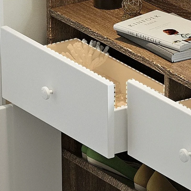 &Slim, meuble à chaussures de  - Shoe Rack Cabinet Narrow Entryway avis et prix