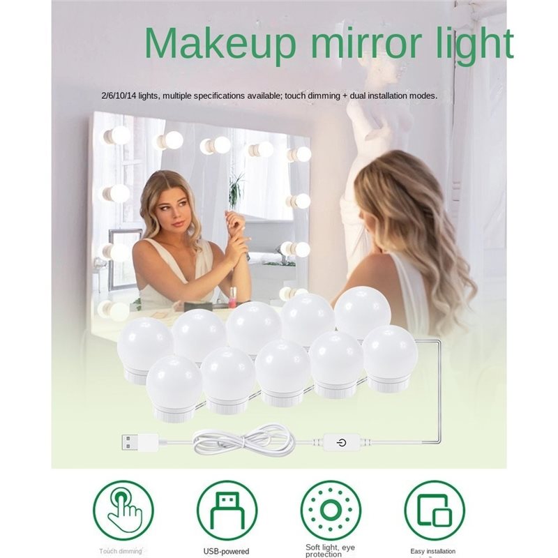 Lampe de maquillage à LED rech - Dressing Table Vanity With Lighted Mirror avis et prix