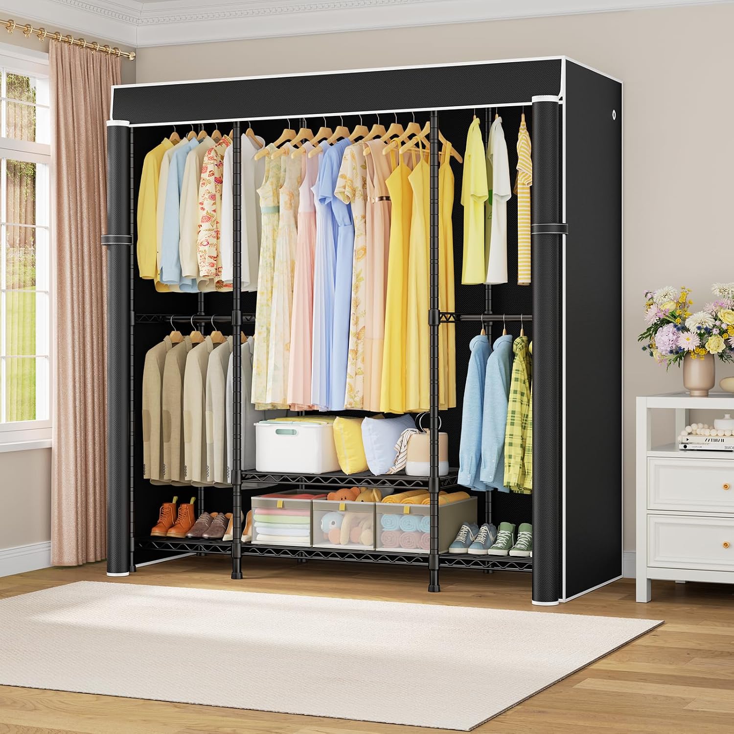 Armoire portable robuste E3C a - Wardrobe Closet Portable Fabric Cover avis et prix