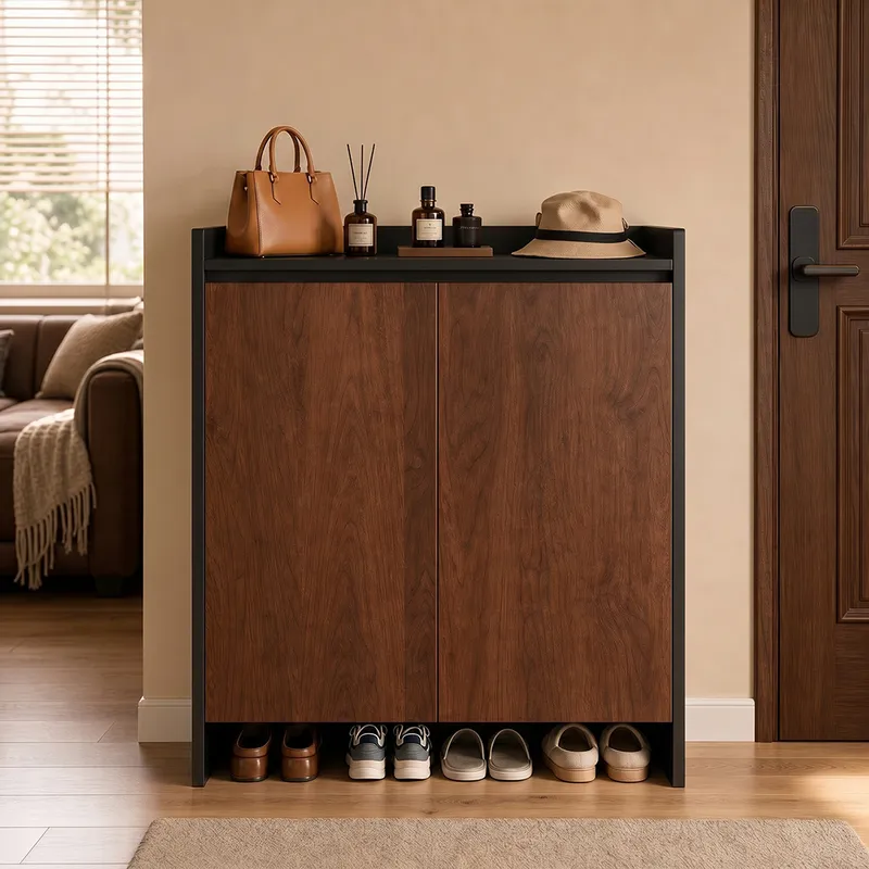 Armoire à chaussures vintage,  - Shoe Rack Cabinet Narrow Entryway avis et prix
